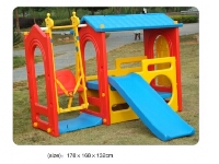 Kids Play House with Swingset Slide